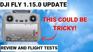 DJI FLY APP 1.15.0 - THIS can be tricky - THIS could HELP you