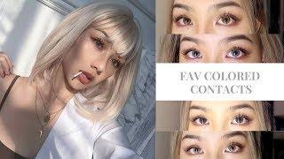 MY FAV COLORED CONTACTS // BEST CONTACT LENSES FOR DARK BROWN EYES