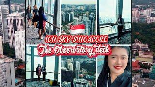 Ion sky Singapore the 360° breathtaking views #asmr #singapore #ionorchard #skyview #fyp #shortsfeed