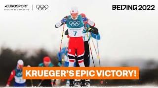 Incredible Hegstad Krueger recovers from early falls to take skiathlon Gold | Eurosport