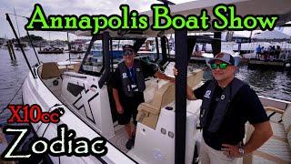 All New Zodiac X10 Is a Monster ! Sea Trial and Walkthrough (Annapolis Boat Show)