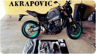 2022 Yamaha MT-09 Full Akrapovic Exhaust Install & Sound Comparison