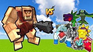 Cyclops Vs. Mowzie's Mobs in Minecraft