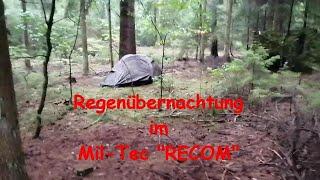 Regenübernachtung im Mil-Tec "RECOM"