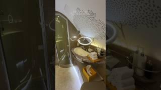 Emirates First Class - The Worlds highest shower (40,000ft)