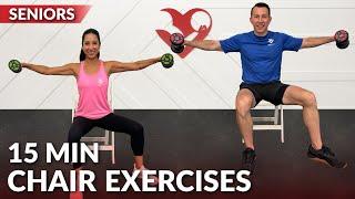 15 Min Chair Exercises for Seniors Workout at Home - Seated Exercise for Weight Loss - Sitting Down