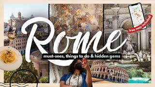 BEST THINGS TO DO IN ROME FOR FIRST TIMERS W/ MAP | 20 Must-Dos, Hidden Gems & More!