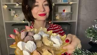 ASMR a plate with desserts/ тарелочка с десертами в пасте Астана2️#mukbang #crunchy