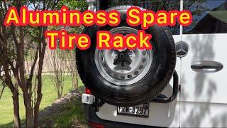 Sprinter Van Aluminess rear door tire rack