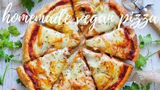 THE BASICS: HOMEMADE VEGAN PIZZA WITH THE BEST VEGAN MOZZARELLA [NUT FREE] | PLANTIFULLY BASED