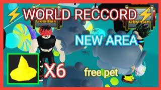 WORLD RECCORD NEW AREA GOLD PET IN STRONGMAN SIMULATOR ROBLOX