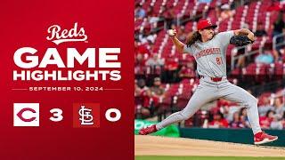 Reds vs. Cardinals Game Highlights (9/10/24) | MLB Highlights