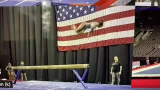 Simone Biles, beam, (first!) double double dismount