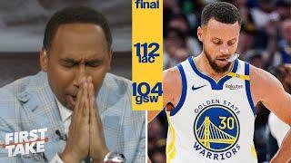 FIRST TAKE| "Warriors' season is OVER!" - Stephen A. on Steph Curry injured as Dubs lose to Clippers