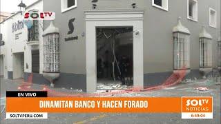 Trujillo: detonan explosivo en banco para robar