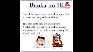 Culture Day (文化の日 Bunka no Hi)