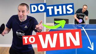 Easiest way to win a point in table tennis