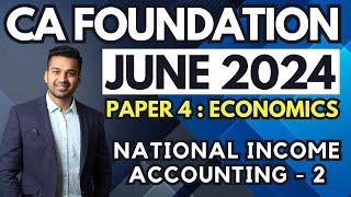 National Income Accounting - 2 | Ch 6 Unit 1 | CA Foundation Economics | June 2024 | CA Parag Gupta