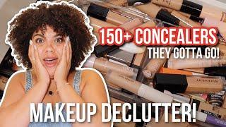 MAKEUP DECLUTTER! 150+ CONCEALERS! Get rid of more than half!!!