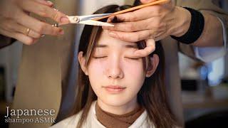 Slowly cut ASMR bangs. Heal with haircut & hair set / good sleep asmr haircut