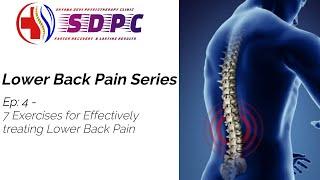 7 Exercises to treat Lower Back Pain | Lower Back Pain Series EP: 4 #physiotherapyindia #SDPC #IIAMS