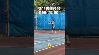 Can’t believe he made this shot  #tennis #funny #shorts #highlights