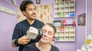 I Got Transported To India With A Head Massage @nomadbarber's Indian Style Barbershop!