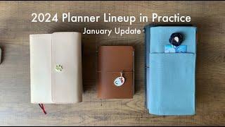 2024 Planner Lineup in Practice | Hobonichi Weeks, Passport Traveler's Notebook, Creffective Paper