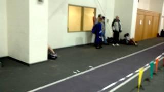 Tiana Benjamin triple jump at Taylor university