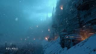 Cyberpunk Snowstorm ️ Ambient Soundscape of a Dystopian Post-Earth World