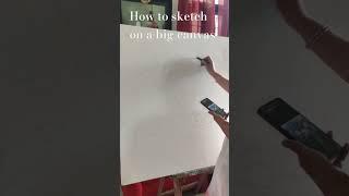 useful tip to sketch on a canvas#sketchingtips#tipsandtrick