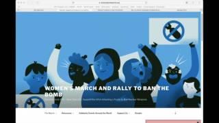 WILPF’s Webinar Women’s March to Ban the Bomb (Spring, 2017)