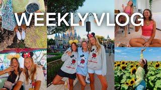 GIRLS TRIP IN FLORIDA VLOG: Disney day, sunflower field, and sleepover!!