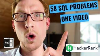 ALL Hackerrank SQL Solutions in ONE Video! | Easy Medium Hard Problems