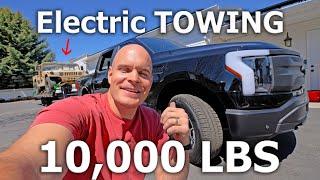 Towing 11,000 pounds with a Ford F-150 Lightning... MAXED OUT!