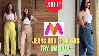 *Huge* Myntra Bottom wear haul | Must have wide leg pants | Myntra jeans and trousers haul