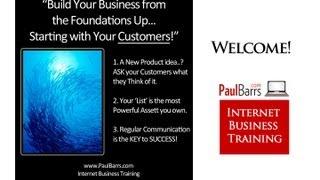 Internet Business Training with Paul Barrs.