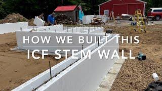 ICF stem wall foundation part 2