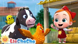 Rain Rain Go Away | Farm Animal Series Compilation + More LiaChaCha Kids Songs & Nursery Rhymes