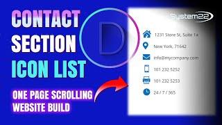 Divi Theme How To Create A CONTACT SECTION Icon Info List 