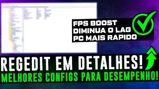 COMO CONFIGURAR REGEDIT PARA MAIS DESEMPENHO NOS JOGOS ! REGEDIT BOOST FPS ! OTIMIZAÇÃO WINDOWS !