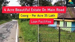 4 Acre Beautiful Coffee Estate For Sale | Coorg | Karnataka On main road