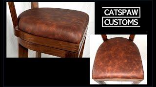 Making Leather Covered Cushions for Chairs With No Upholstery Experience