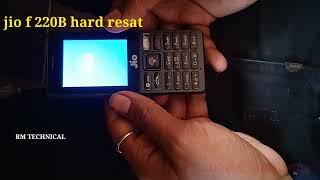 how to jio f220b hard resat by RM technical