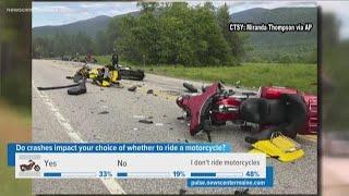 Motorcyclist giving up riding after recent crashes