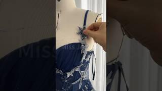 Making a dark navy midi dress #fashion #dress  #creative #sewing