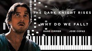 The Dark Knight Rises - Why Do We Fall? | Bruce climbs out of the Pit (Piano Tutorial + Sheet Music)