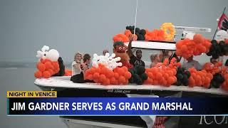 Jim Gardner leads boats during Philly-themed Night in Venice Parade in NJ