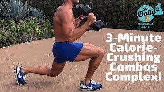 3-Minute Calorie-Crushing Combos Complex | BJ Gaddour Fat Loss Dumbbells Workout