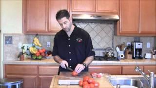 Dicing a Roma Tomato